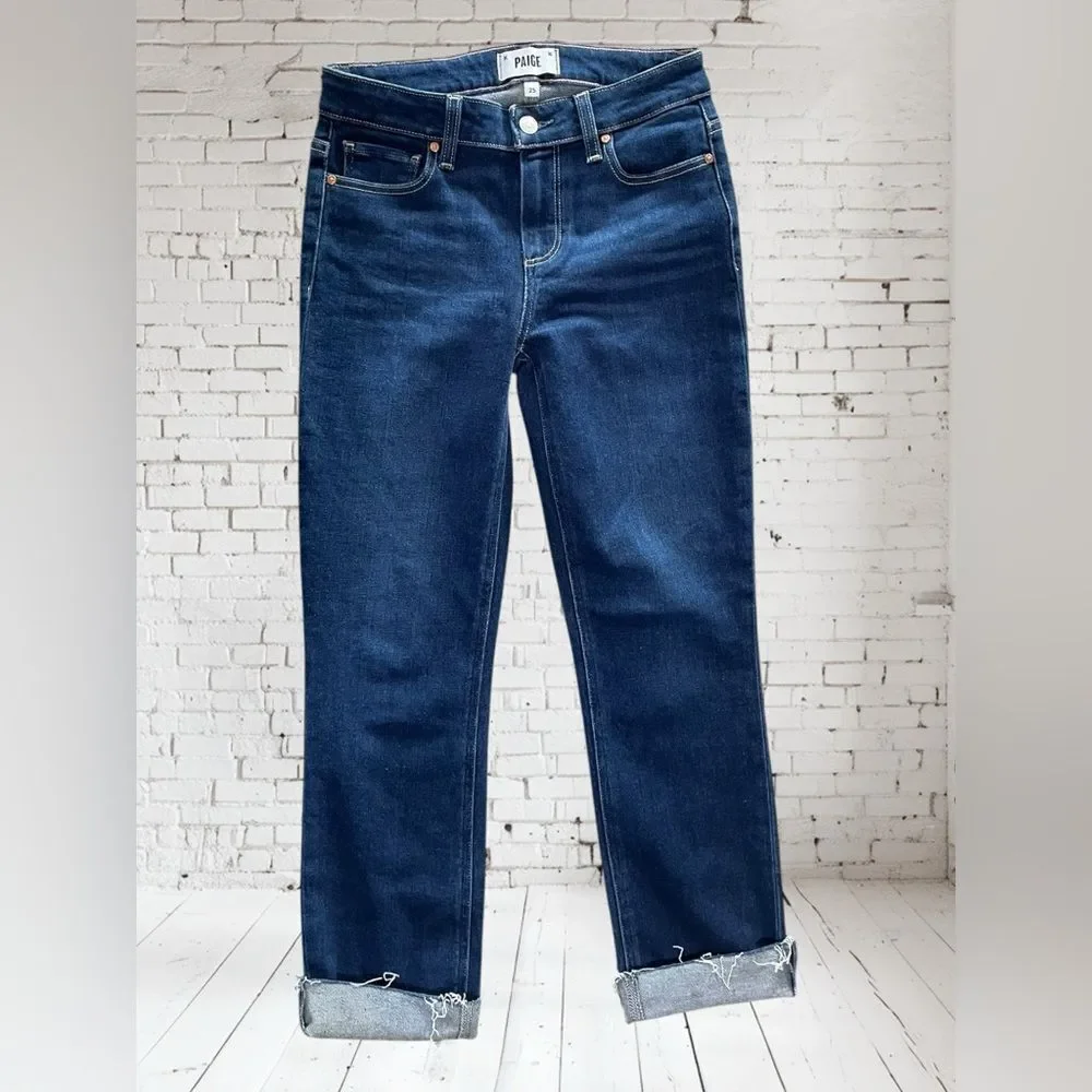 PAIGE Raw‎ Hem Ankle Jeans Size 25” RUN BIG